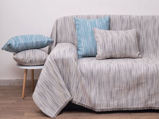 Ριχτάρι 1570 Linen Anna Riska Τριθέσιο 180x280cm 100% Cotton