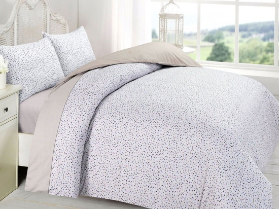 Πάπλωμα Νίνα (Σετ 2τμχ) Beige Viopros Ημίδιπλο 100% Βαμβάκι