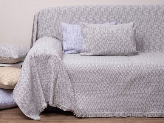 Ριχτάρι 3019 Grey Viopros Πολυθρόνα 100% Βαμβάκι