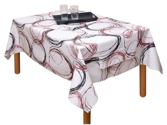 Runner Αλέκιαστο Τάνια Red Viopros 40x160 Βαμβάκι-Πολυέστερ