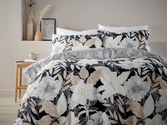 Παπλωματοθήκη 832 Black-Grey Viopros Μονό 160x240cm Βαμβάκι-Πολυέστερ