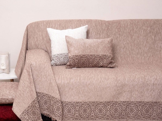 Μαξιλάρι Διακοσμητικό (Με Γέμιση) 2212 Beige Viopros 32x52 Chenille