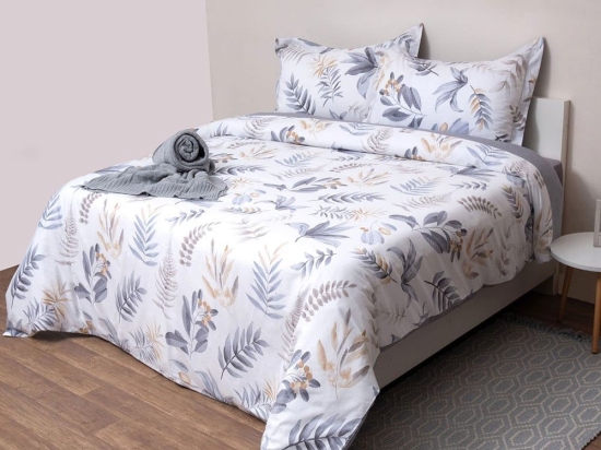 Σεντόνια Satin 4005 (Σετ 4τμχ) White Anna Riska Υπέρδιπλo 230x260cm 100% Βαμβακοσατέν