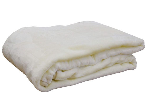 Κουβέρτα Βελουτέ 1 Ivory Anna Riska King Size 240x260cm Πολυέστερ