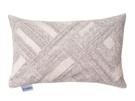 Μαξιλάρι Διακοσμητικό (Με Γέμιση) 1448 Beige Anna Riska 32x52 Chenille