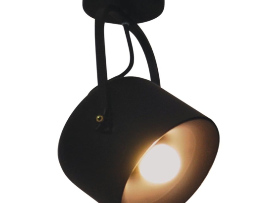 Φωτιστικό Οροφής Spot HL-3599-1L 77-4235 Archie Black  Homelighting Μέταλλο