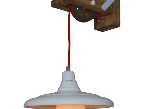 Φωτιστικό Τοίχου - Απλίκα HL-310W-1 77-3160 Cahal White  Homelighting Μέταλλο,Ξύλο