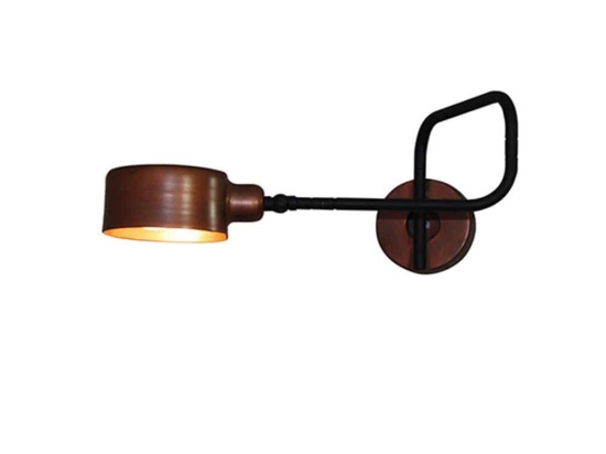 Φωτιστικό Τοίχου - Απλίκα HL-3544-1 77-3926 Cari Black & Old Copper  Homelighting Μέταλλο