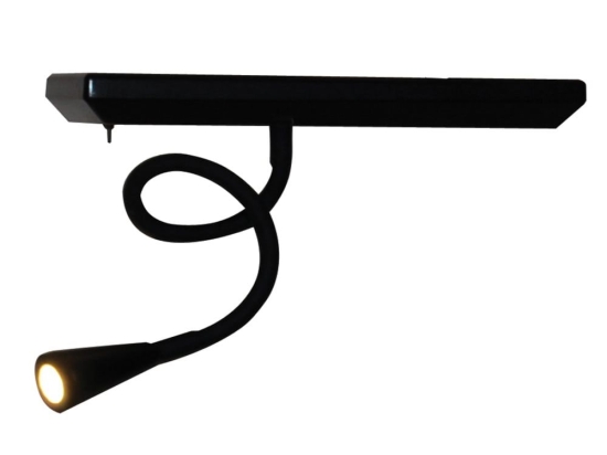 Φωτιστικό Τοίχου HL-3596 M1 77-4075 Rowan Black Homelighting Μέταλλο,Ξύλο