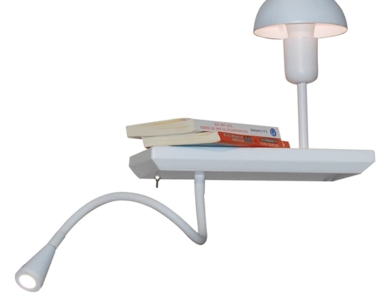 Φωτιστικό Τοίχου HL-3596 SR2 77-4171 Rowan White Homelighting Μέταλλο,Ξύλο