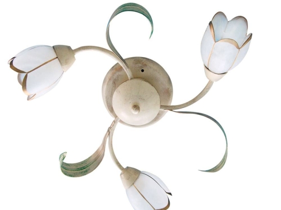 Φωτιστικό Οροφής - Πλαφονιέρα 77-2190 MX10500E-3 Caren Beige Homelighting Μέταλλο,Γυαλί