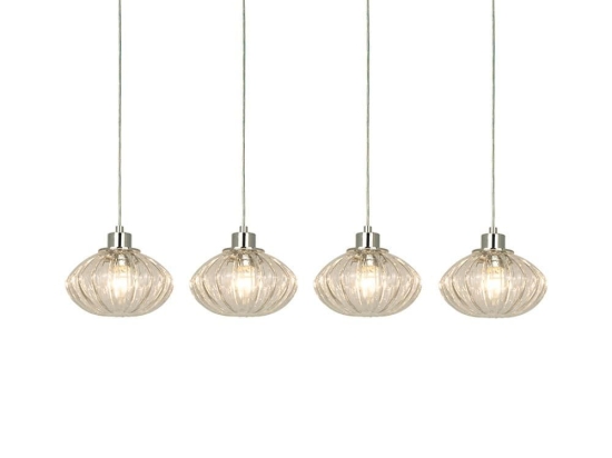 Φωτιστικό Οροφής - Ράγα 77-3742 SE331530-04 Adele Congac Glass Homelighting Γυαλί