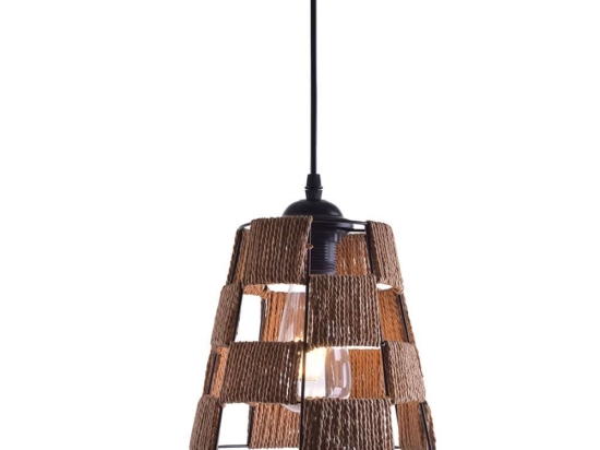 Φωτιστικό Οροφής 77-3617 Trumpet Junior Black Homelighting Σχοινί,Μέταλλο
