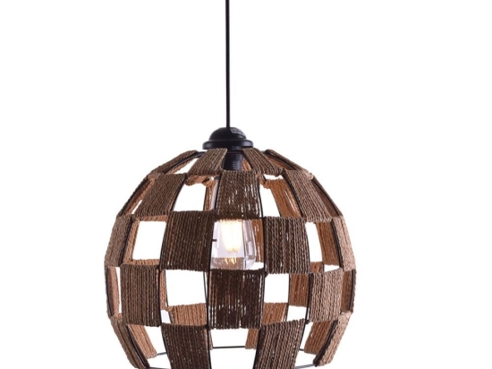 Φωτιστικό Οροφής 77-3619 Ball Show Black Mat Homelighting Σχοινί,Μέταλλο