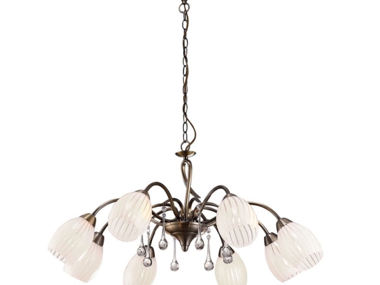 Φωτιστικό Οροφής 77-2221 H9534/8 Pero Bronze Homelighting Μέταλλο,Γυαλί