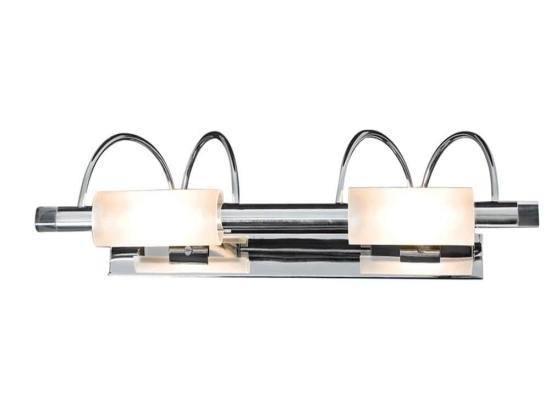 Φωτιστικό Τοίχου - Απλίκα 77-1056 W8933/2L Cylinder Chrome Homelighting Μέταλλο,Γυαλί