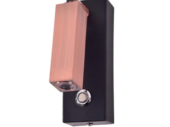 Φωτιστικό Τοίχου - Απλίκα 77-3521 SE 128-1AC Led Dave Black-Copper Homelighting Μέταλλο