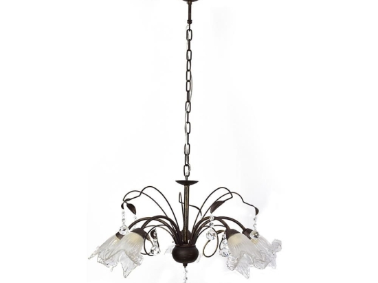 Φωτιστικό Οροφής 1017-5P 77-4475 Memo Bronze Patina Pendant Homelighting Μέταλλο