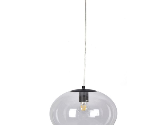 Φωτιστικό Οροφής  SE 3000-1Black 77-4479 Globe Homelighting Μέταλλο,Γυαλί