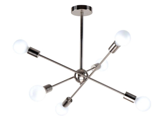 Φωτιστικό Οροφής Gwen 77-8095 75x75x57 Nickel Homelighting Μέταλλο
