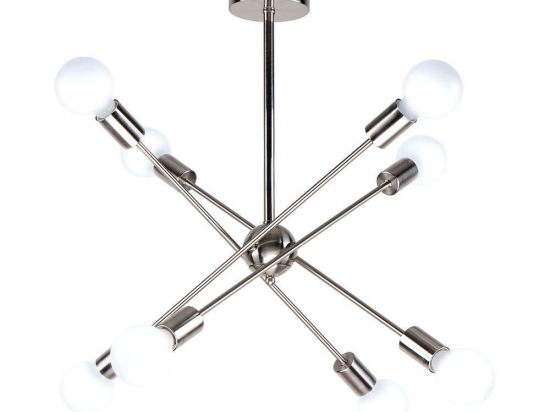 Φωτιστικό Οροφής Gwen 77-8096 75x75x57 Nickel Homelighting Μέταλλο
