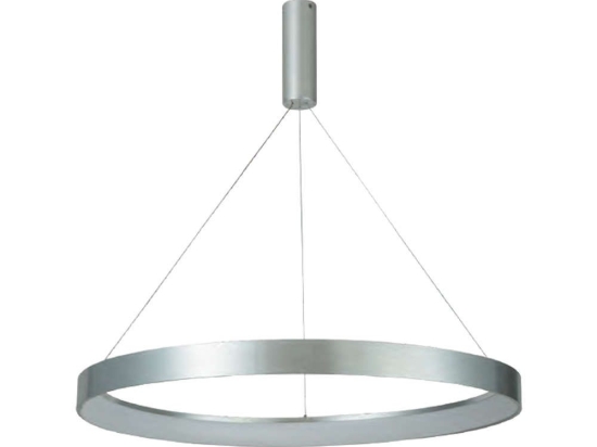Φωτιστικό Οροφής 77-8144 Led 60cm Amaya Nickel Mat Homelighting Αλουμίνιο,Ακρυλικό
