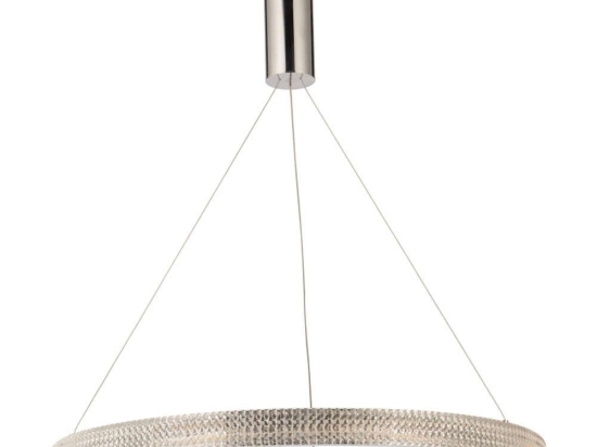 Φωτιστικό Οροφής 77-8163 Led 60cm Amarylis Chrome Homelighting Κρύσταλλο,Μέταλλο