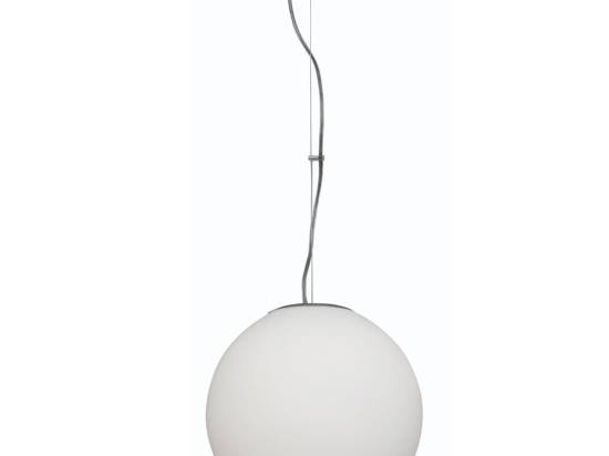 Φωτιστικό Οροφής Ball 77-1876 40x40x150cm 1xE27 60W White Homelighting Κρύσταλλο,Γυαλί