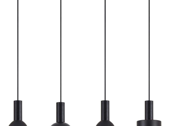 Φωτιστικό Οροφής - Ράγα Adept Flex 77-8912 85x16x300cm 4xE27 60W Black Homelighting
