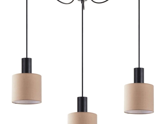 Φωτιστικό Οροφής Adept Tube 77-8521 40x40x300cm 3xE27 60W Black-Brown Homelighting