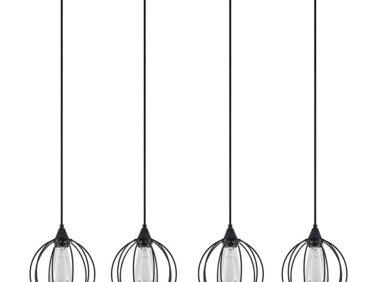 Φωτιστικό Οροφής - Ράγα Adept 77-8759 87x20x300cm 4xE27 60W Black Homelighting