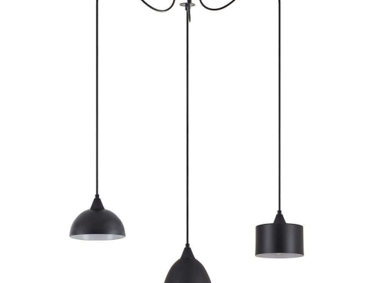 Φωτιστικό Οροφής Adept Flex 77-8959 45x45x300cm 3xE27 60W Black Homelighting