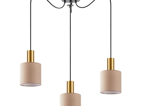 Φωτιστικό Οροφής Adept Tube 77-8612 40x40x300cm 3xE27 60W Multi-Brown Homelighting