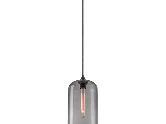 Φωτιστικό Οροφής Feint 77-8781 19x19x150cm 1xE27 60W Black-Smoke Homelighting