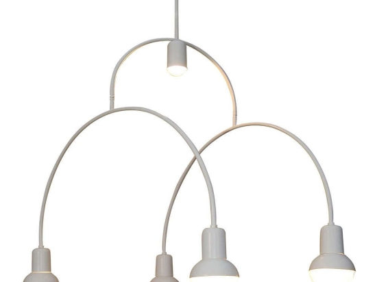 Φωτιστικό Οροφής Christopher HL-3523-5 77-3791 110x110x105cm 5xE27 60W White Homelighting