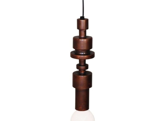 Φωτιστικό Οροφής Gabriel HL-3545-1 77-3833 9x9x107cm 1xE27 60W Bronze Homelighting