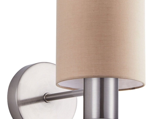 Φωτιστικό Τοίχου - Απλίκα Adept 77-8301 14x23x17cm 1xE27 60W Nickel-Brown Homelighting