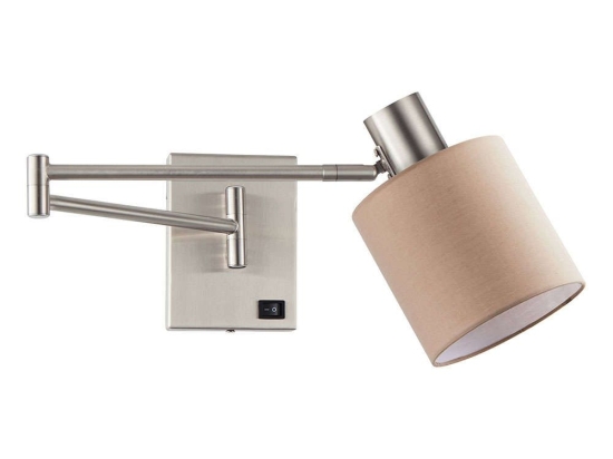 Φωτιστικό Τοίχου Adept 77-8374 10x59x14cm 1xE27 60W Nickel-Brown Homelighting