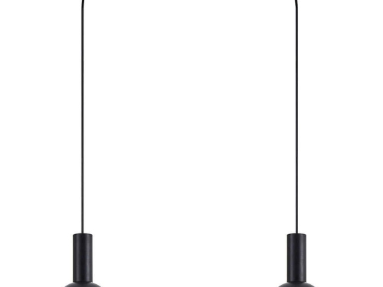 Φωτιστικό Οροφής Adept Tube 77-8557 50x15x300cm 2xE27 60W Black Homelighting
