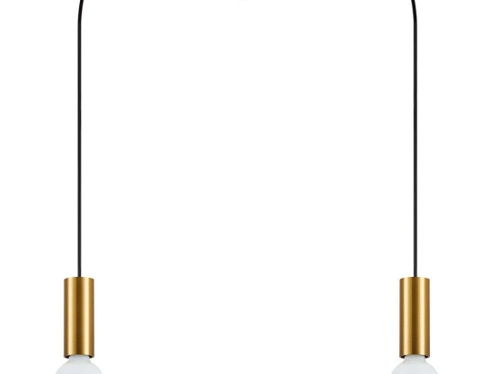 Φωτιστικό Οροφής Adept Tube 77-8570 30x11x300cm 2xE27 60W Black-Gold Homelighting