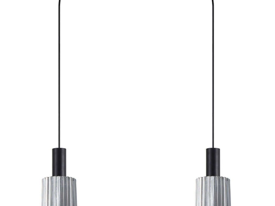 Φωτιστικό Οροφής Adept Tube 77-8486 50x12x300cm 2xE27 60W Black-Smoke Homelighting