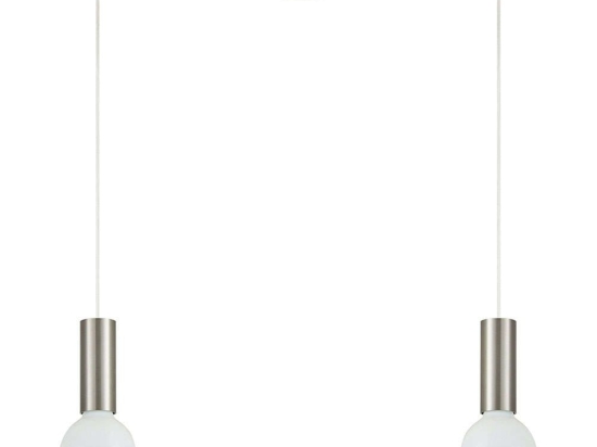 Φωτιστικό Οροφής Adept Tube 77-8388 30x11x300cm 2xE27 60W Nickel Homelighting