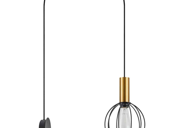 Φωτιστικό Τοίχου Adept Tube 77-8828 40x25x300cm 1xE27 60W Black-Gold Homelighting