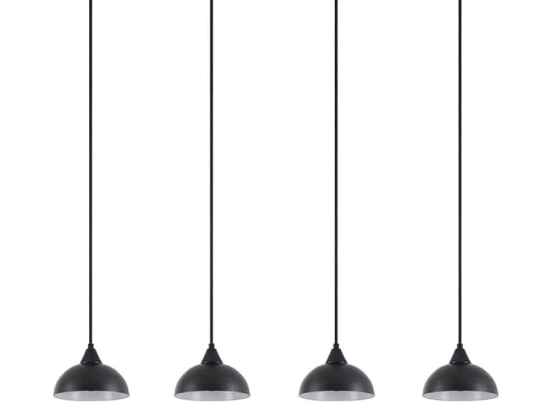 Φωτιστικό Οροφής - Ράγα Adept 77-9056 85x15x300cm 4xE27 60W Black Homelighting Μέταλλο