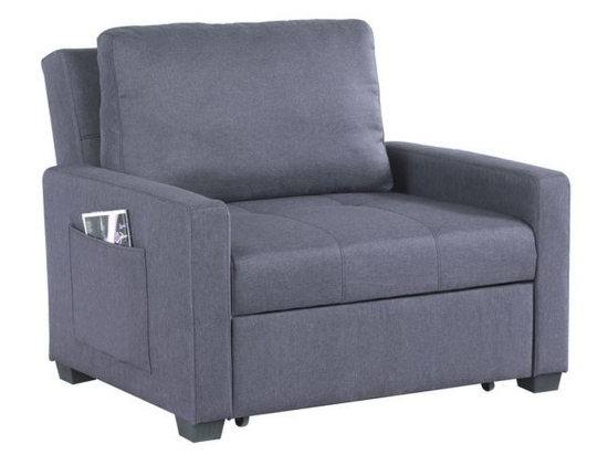 Πολυθρόνα Κρεβάτι HM3083.10 Grey 112x96x85 εκ. Ύφασμα