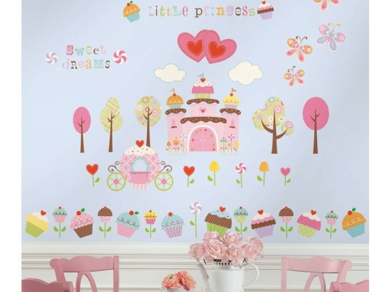 Αυτοκόλλητα Τοίχου Cupcake Land RΜΚ1605 Multi Roommates