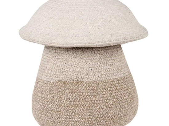 Καλάθι Αποθήκευσης Mama Mushroom LOR-BSK-MUMAMA Natural-Soil Brown 33X38Cm Lorena Canals Βαμβάκι-Μικροφίμπρα