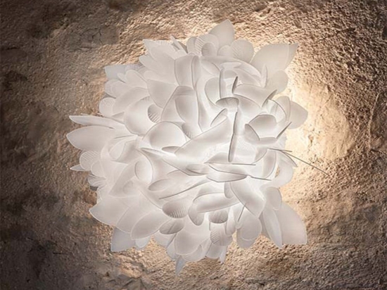 Φωτιστικό Οροφής - Τοίχου Veli Foliage Mini White Decor Slamp Πλαστικό