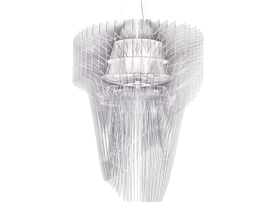 Φωτιστικό Οροφής Κρεμαστό Aria XL 90x130 Transparent Slamp