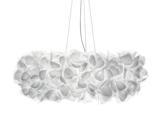 Φωτιστικό Οροφής Clizia 130 Mama Non Mama 130cm E27 15x12W White - Transparent Wire Slamp PC